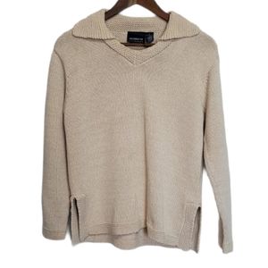 Liz Claiborne Liz Sport Collard Sweater Size Small